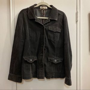 Bass Gray Corduroy Jacket Size XL